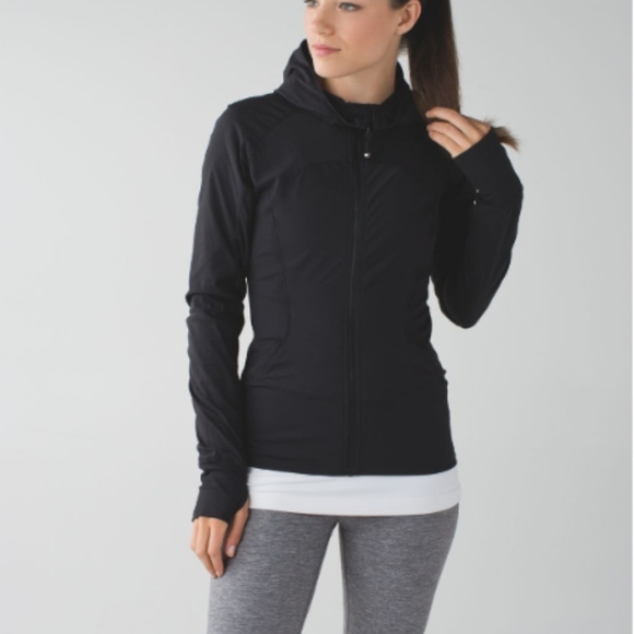 GUC Lululemon Iconic In Flux Black Reversible Zip Jacket Size 6 - Picture 1 of 11